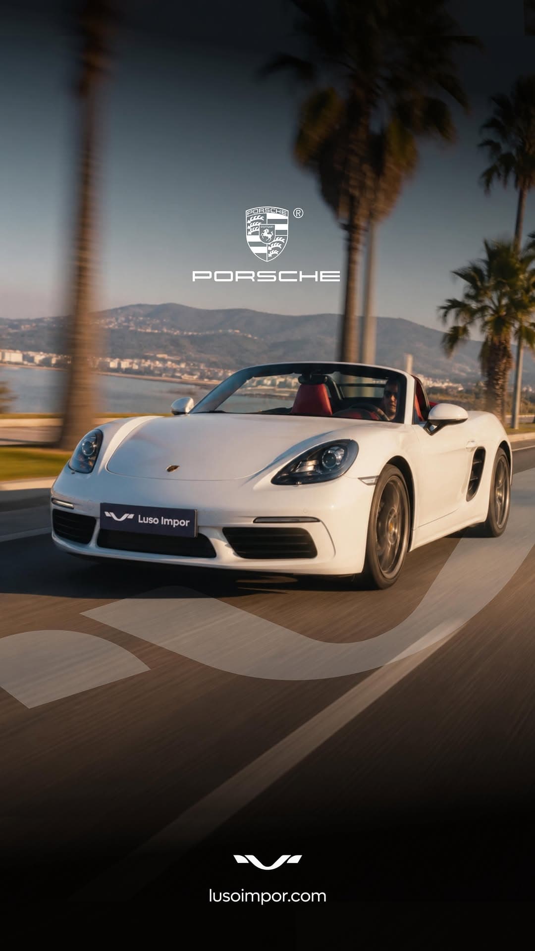 Porsche 718 Boxster em movimento