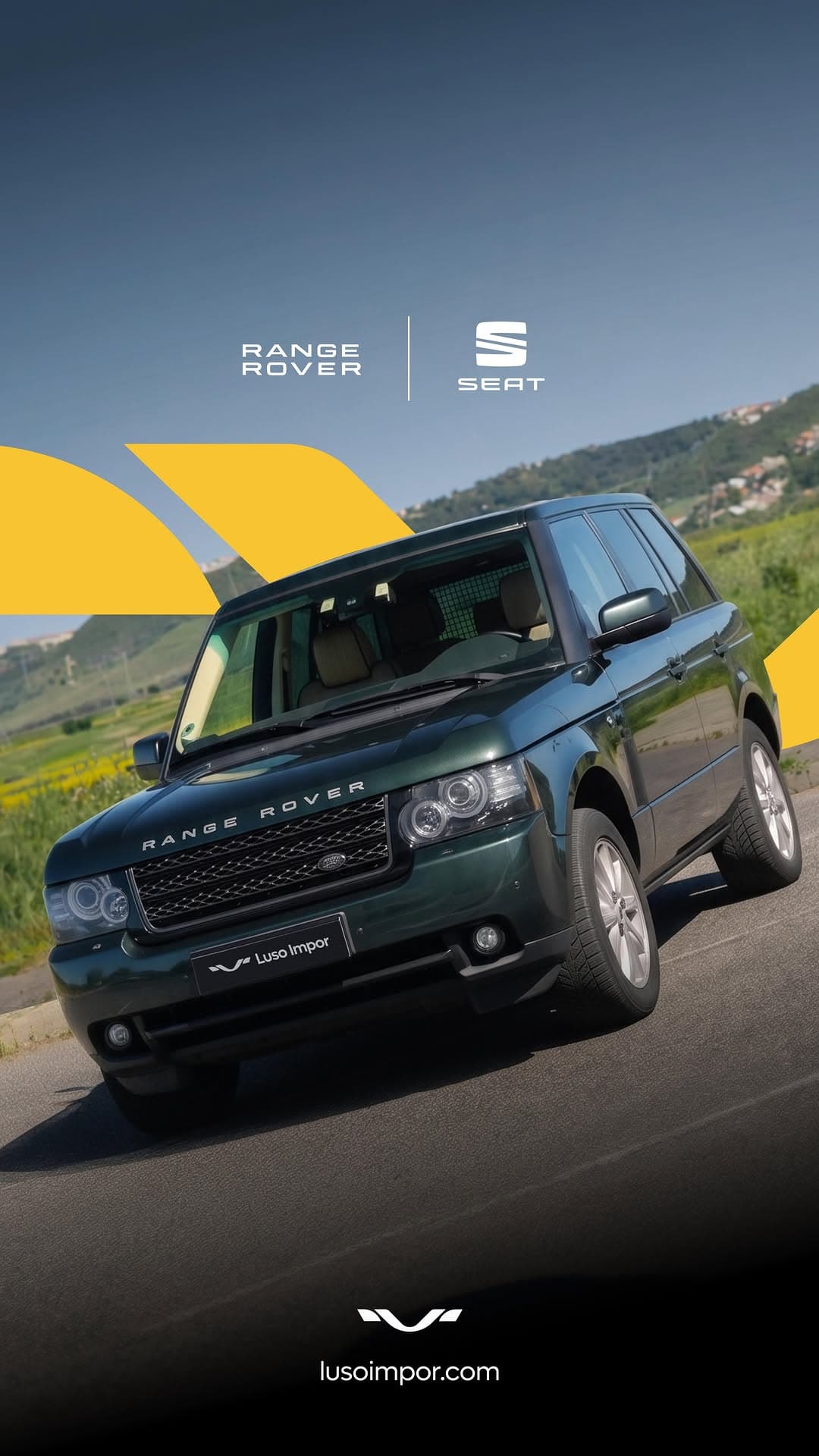 Range Rover e Seat importados pela Luso Impor